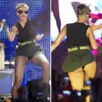 Rihanna Deixa Calcinha à Mostra em Show em Israel Rihanna Deixa Calcinha à Mostra em Show em Israel