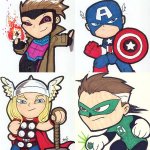 Personagens no Estilo Chibi Personagens no Estilo Chibi