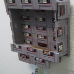 Mictório Feito com Cartuchos de Super Nintendo Mictório Feito com Cartuchos de Super Nintendo