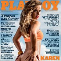 Fotos da Coleguinha Karen Kounrouzan na Playboy de Novembro