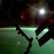 Astronauta Fotografa Terra, Lua e Aurora Boreal