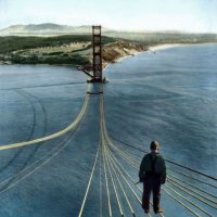 Fotos da ConstruÃ§Ã£o da Ponte Golden Gate