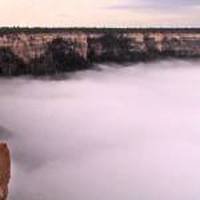 Nuvem a Subir no Grand Canyon