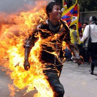Jovem Tibetano Atea Fogo ao Próprio Corpo na Índia
