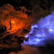 Dentro do Incrível Vulcão Idzhen Cava