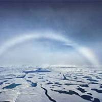 Arco-Íris Branco no Polo Norte