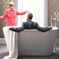 Memes HilÃ¡rios de Angela Merkel com Obama